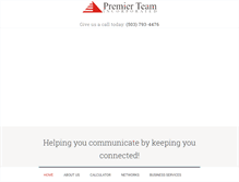 Tablet Screenshot of premierteaminc.com